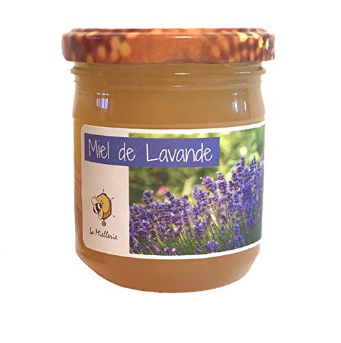 Miel de lavande du luberon (finement cristalisé) - Produit en France - Direct apiculteur, récolté en Provence, apiculture 100% naturelle - 250g