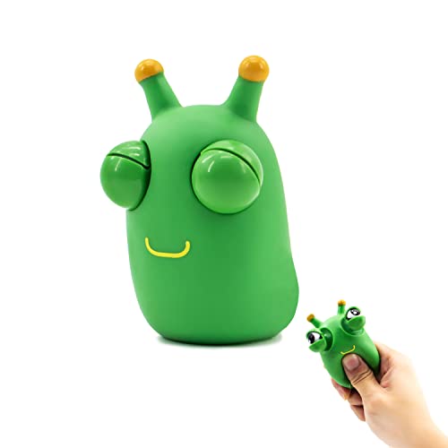 Zayin Jouets d'insectes verts Popping Out Eyes Presser Jouets Fidget Sensoriels pour enfants utilisés pour soulager le stress, l'anxiété, l'autisme Jouet Cadeau d'anniversaire de Noël